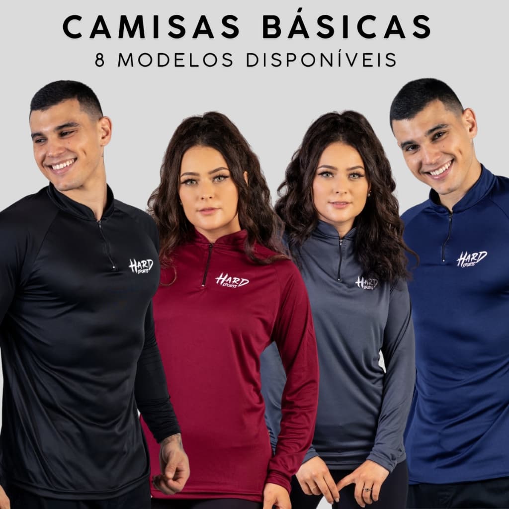 Camisa Básica Hard Sport Basic Com Proteção Uv50+ Tecnologia Dryfit