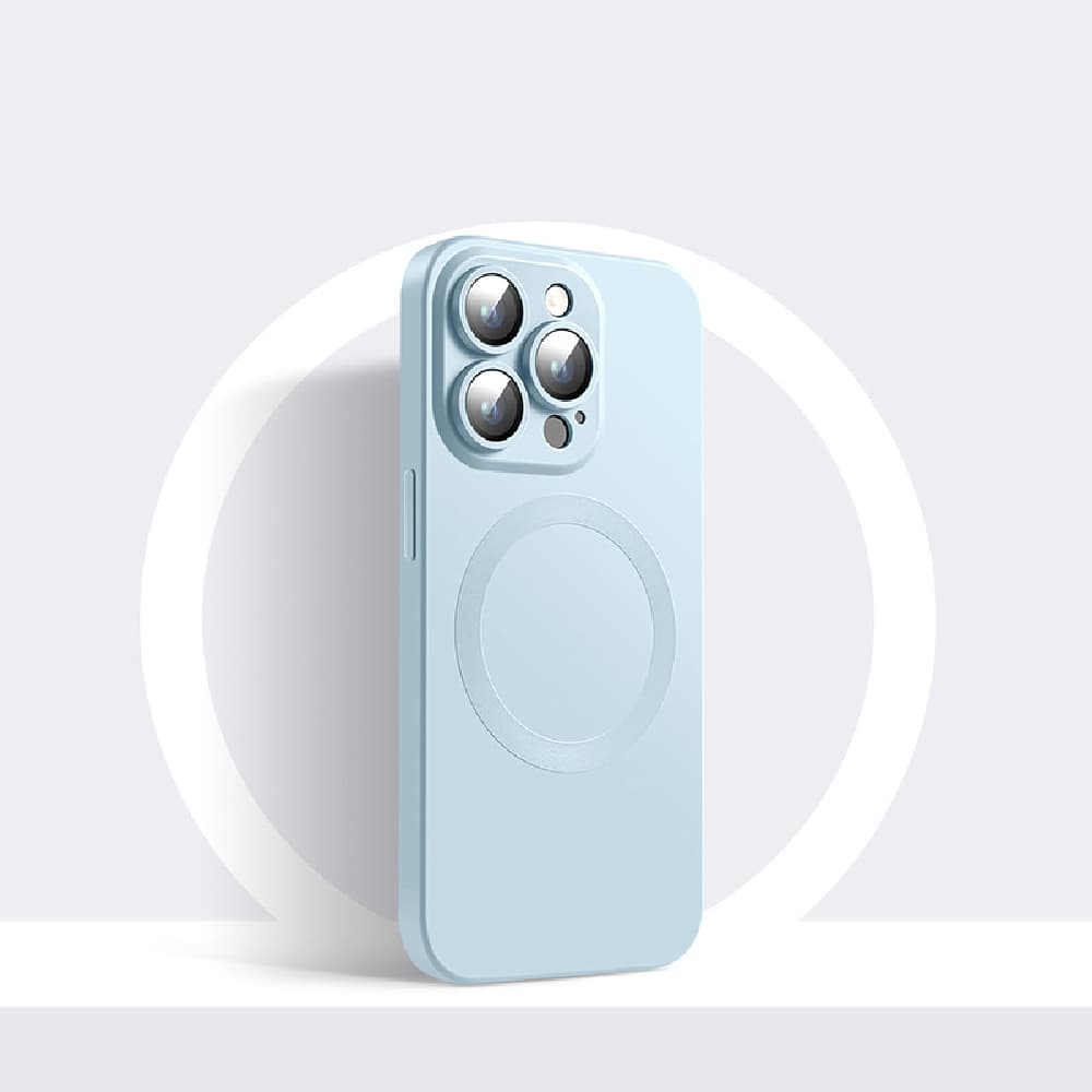Direto da Fábrica Capa de Silicone Líquido Magnética para iPhone 15 Plus Pro Max com Proteção de Câmera Integrada