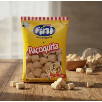 Marshmallow Fini Sabor Paçoquita 200g - Edição Especial Limitada