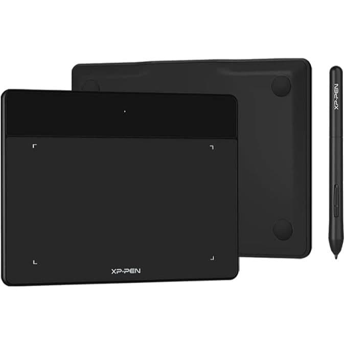 XPPen Deco Fun S Mesa Digitalizadora 15 x 10 cm, Tablet de Desenho, com Stylus, 8192 Níveis, para Mac Windows Chrome