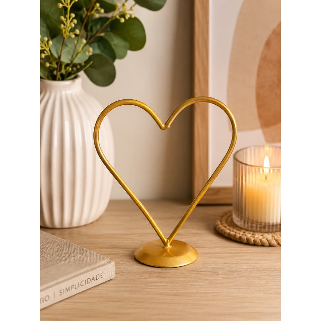 Coração Decorativo Ferro Luxo Dia dos Namorados Decoração