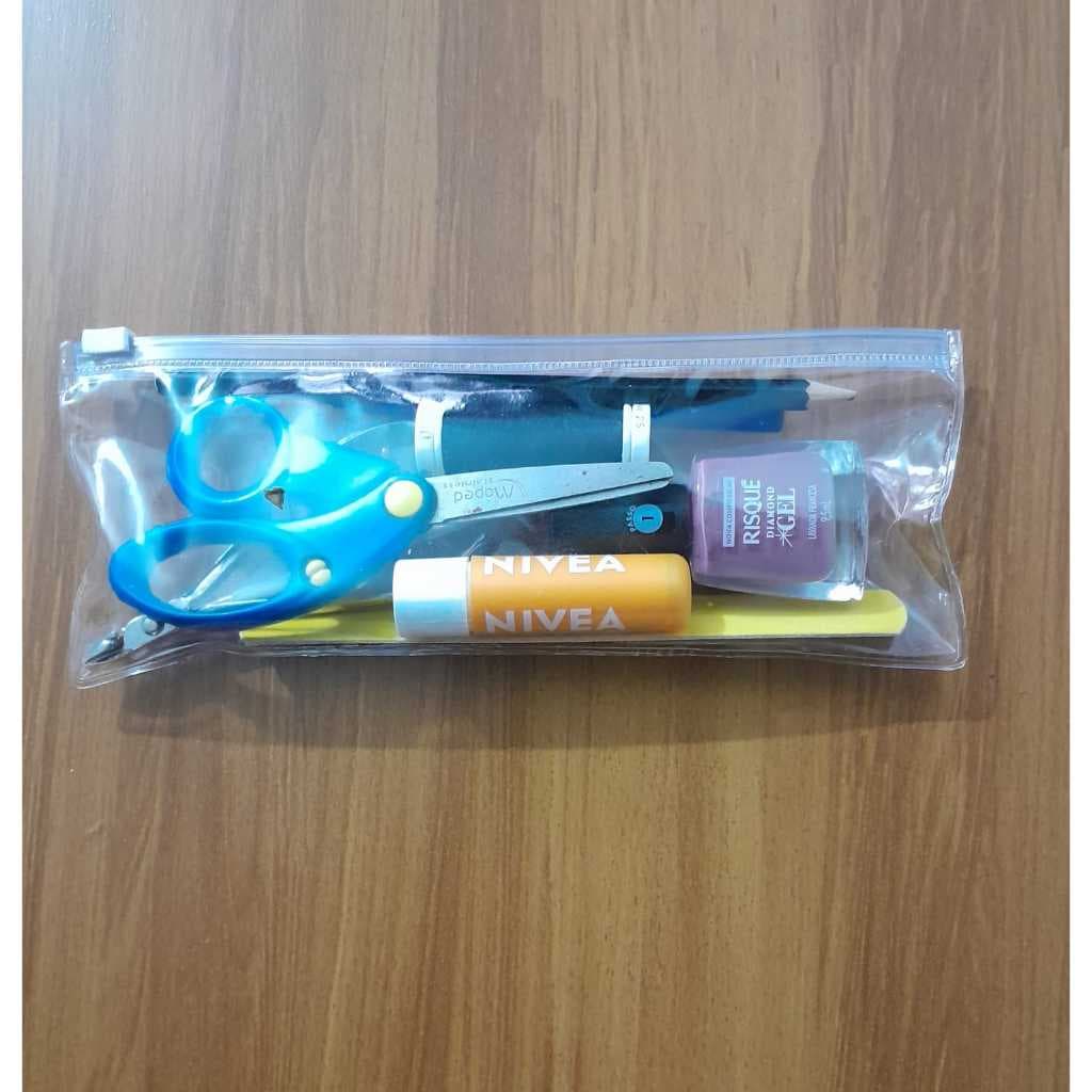 Estojo zipzap para lapis escolar pasta brinde maguiagem etc.