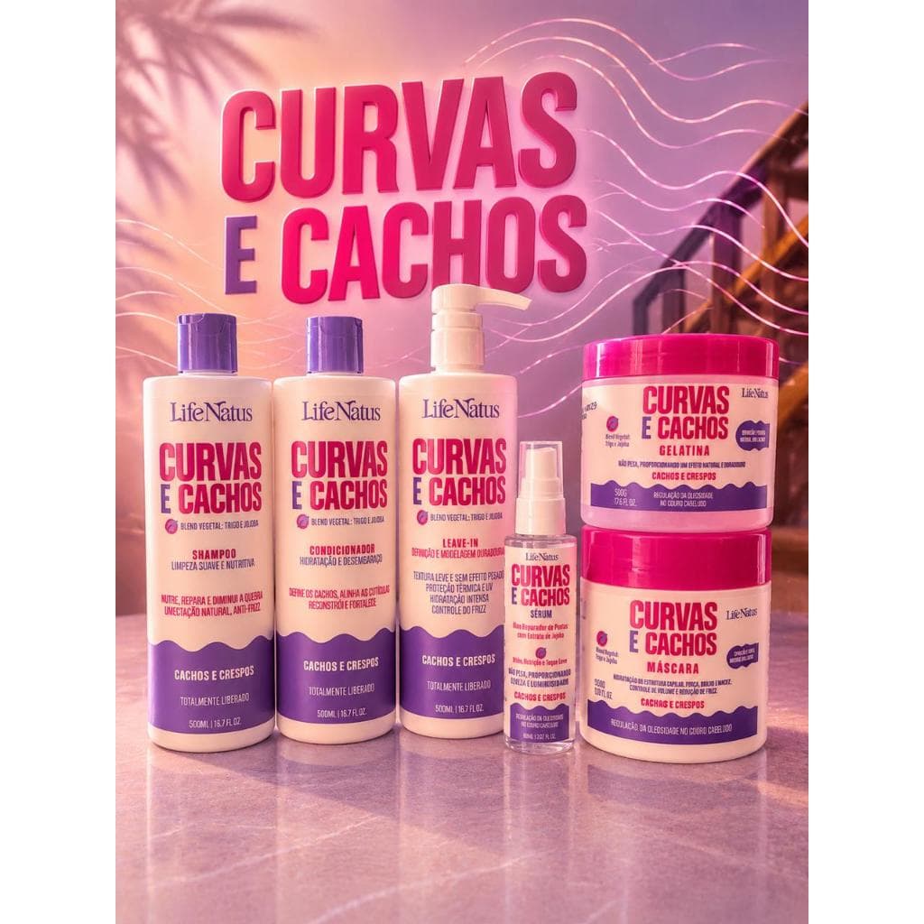 Kit Capilar Completo Curvas & Cachos