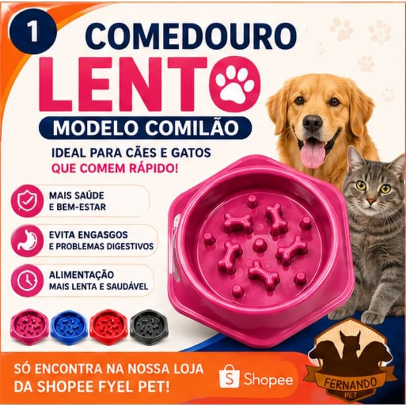 Comedouro para Cães | Comedouro Educativo para Cães | Comedouro para Cães comem Rápido | comilão.
