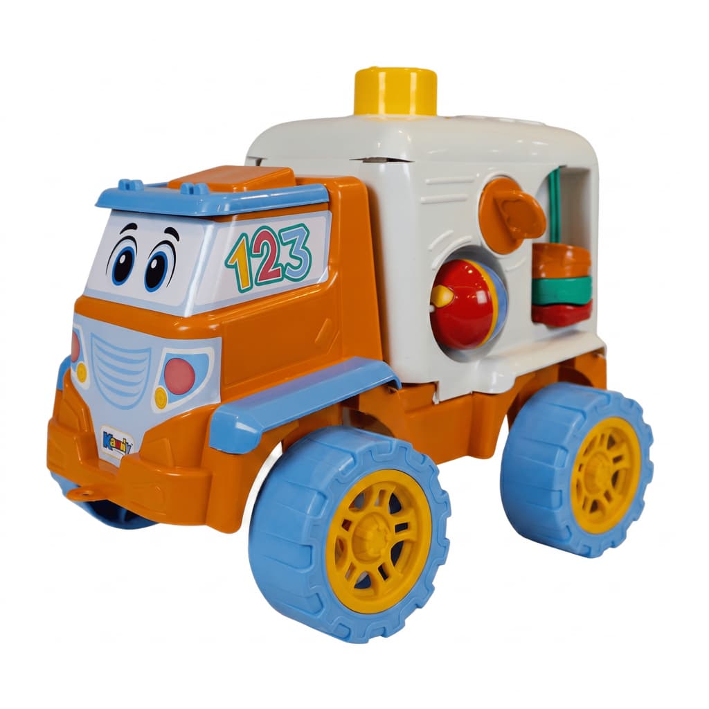 Carrinho Brinquedo Educativo Tito Infantil Com Formas Geométricas Buzina E Engrenagens | QUEEN SHOP