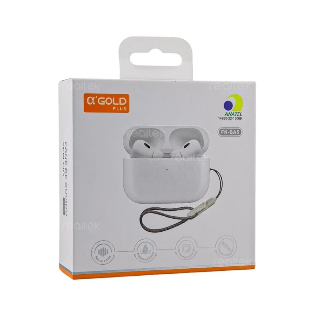 Fone De Ouvido Sem Fio Bluetooth 5.4 Agold Anatel Música Som Bluetooth 5.4 Fn-bt5 Som Limpo Potente