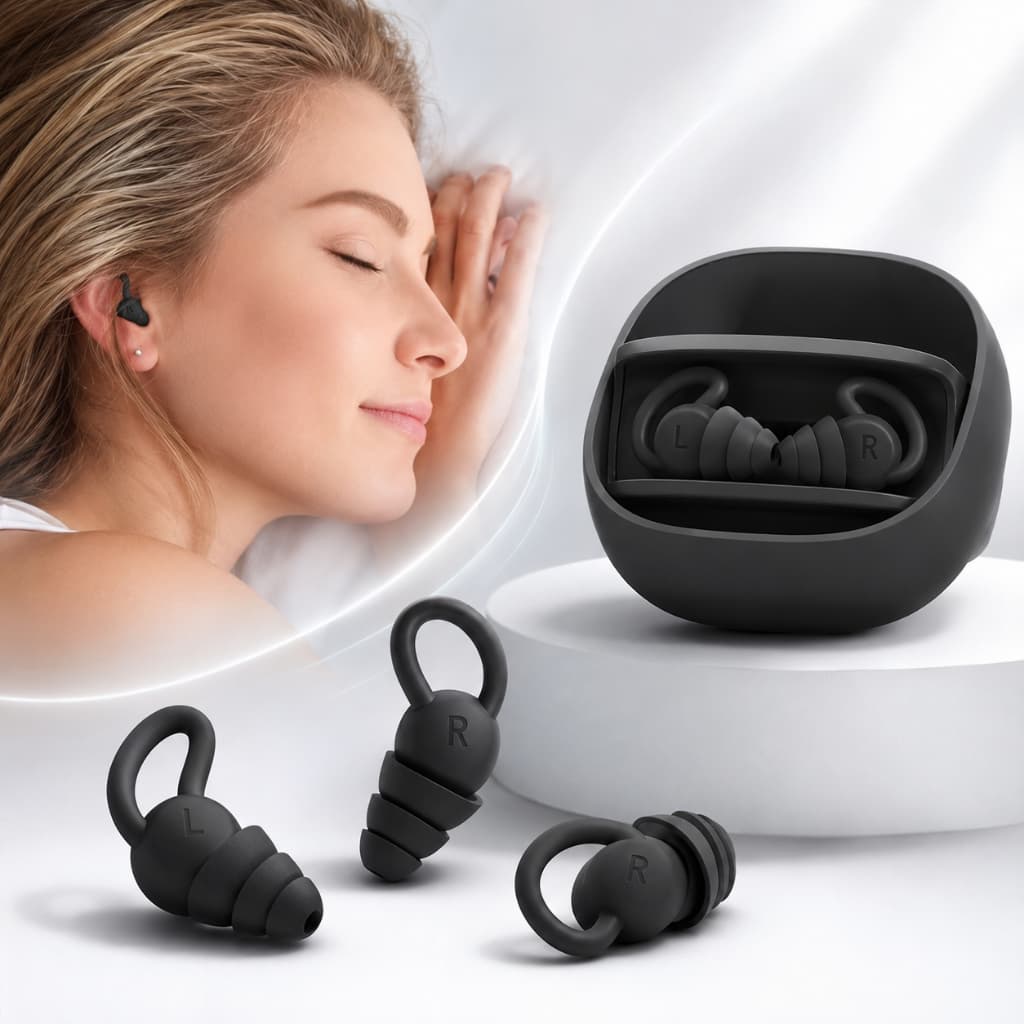 Pares de tampão Ouvido Par 3 Camadas Antiruído Dormir Natação studosTrabalho Protetor para ouvidos