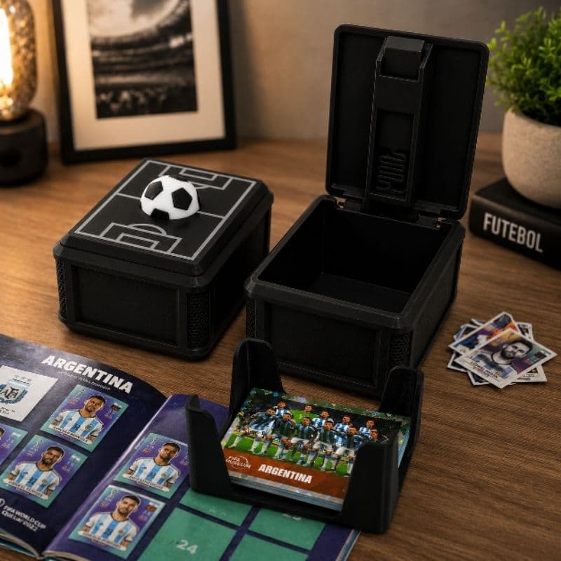 Porta Figurinhas E Cards Caixa Organizadora Coleção premium