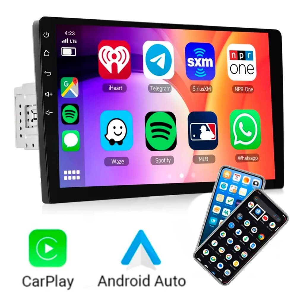 Central Multimídia Mp5 1din 9Polegadas Android Auto Carplay Bluetooth Usb Foto Universal Automotiva