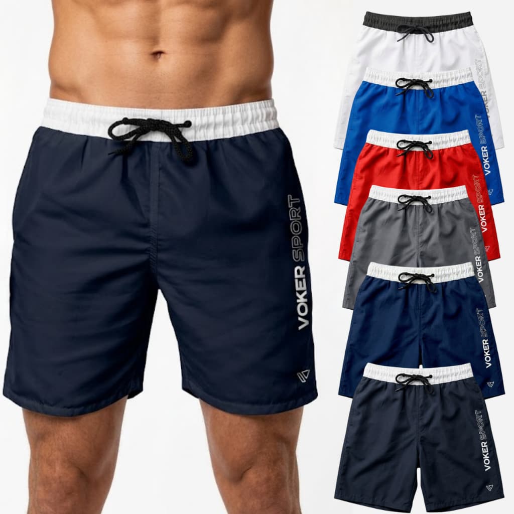 Short Tactel Elastano Voker Sport Masculino Bermudas Academia Treino Caminhada - Promoção !