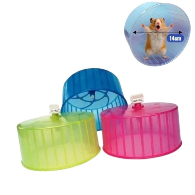 RODINHA PLÁSTICA HAMSTER ROEDORES 14CM