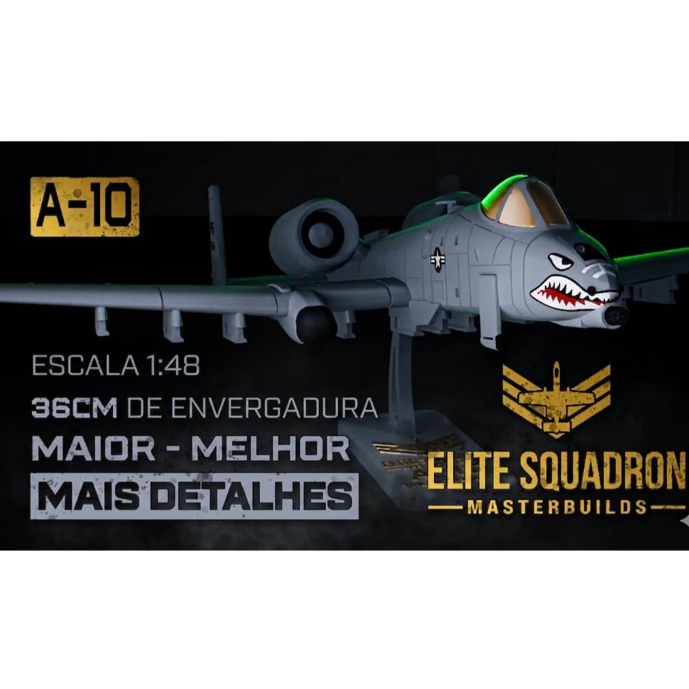 A-10 Warthog Kit Detalhado Para Montagem Decoração