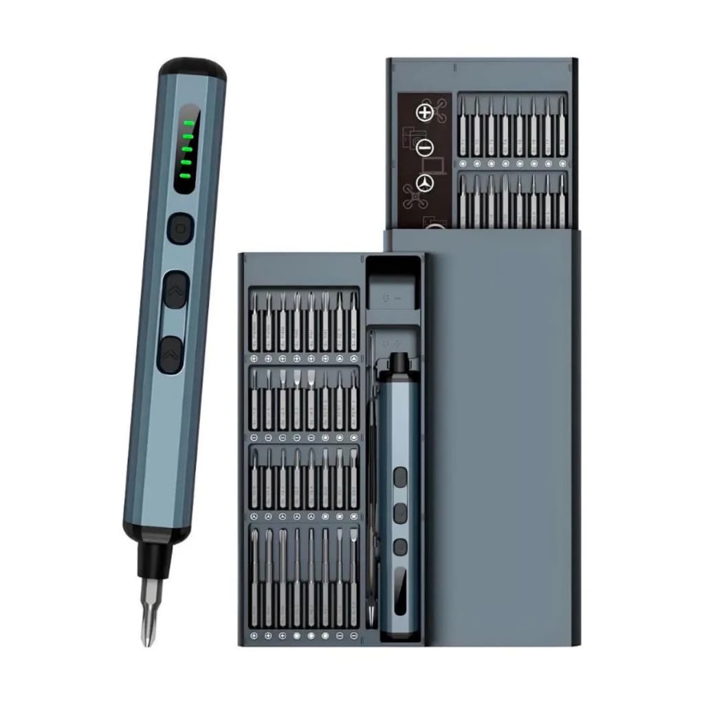 Kit Mini Parafusadeira Elétrica 68 Em 1 Chave Precisão Estojo Magnético para Reparo