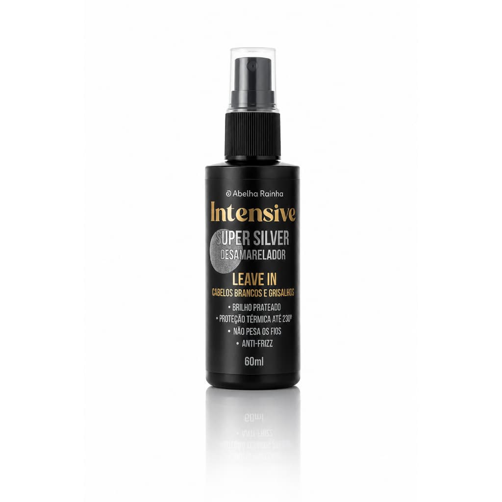 Matizador Leave In Desamarelador Cabelo Loiro Grisalho Anti Amarelo Efeito Prata Imediato 60ml