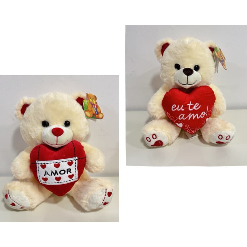 Urso de Pelúcia Coração 25cm