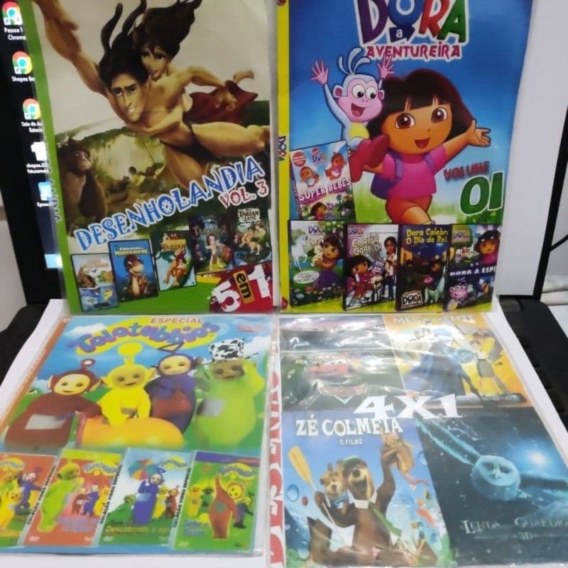 dvd coleção infantil kit 4 dvds completo novo copia