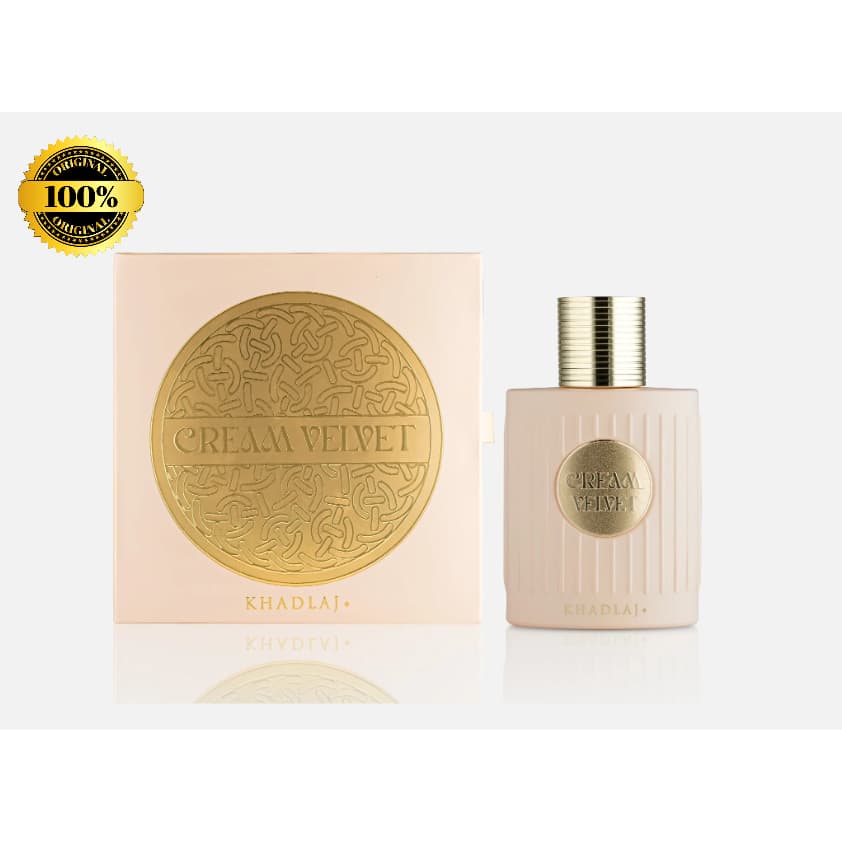 Perfume Arabe Cream Velvet Khadlaj Luxuoso Longa Duração Sofisticado EDP 100 ml