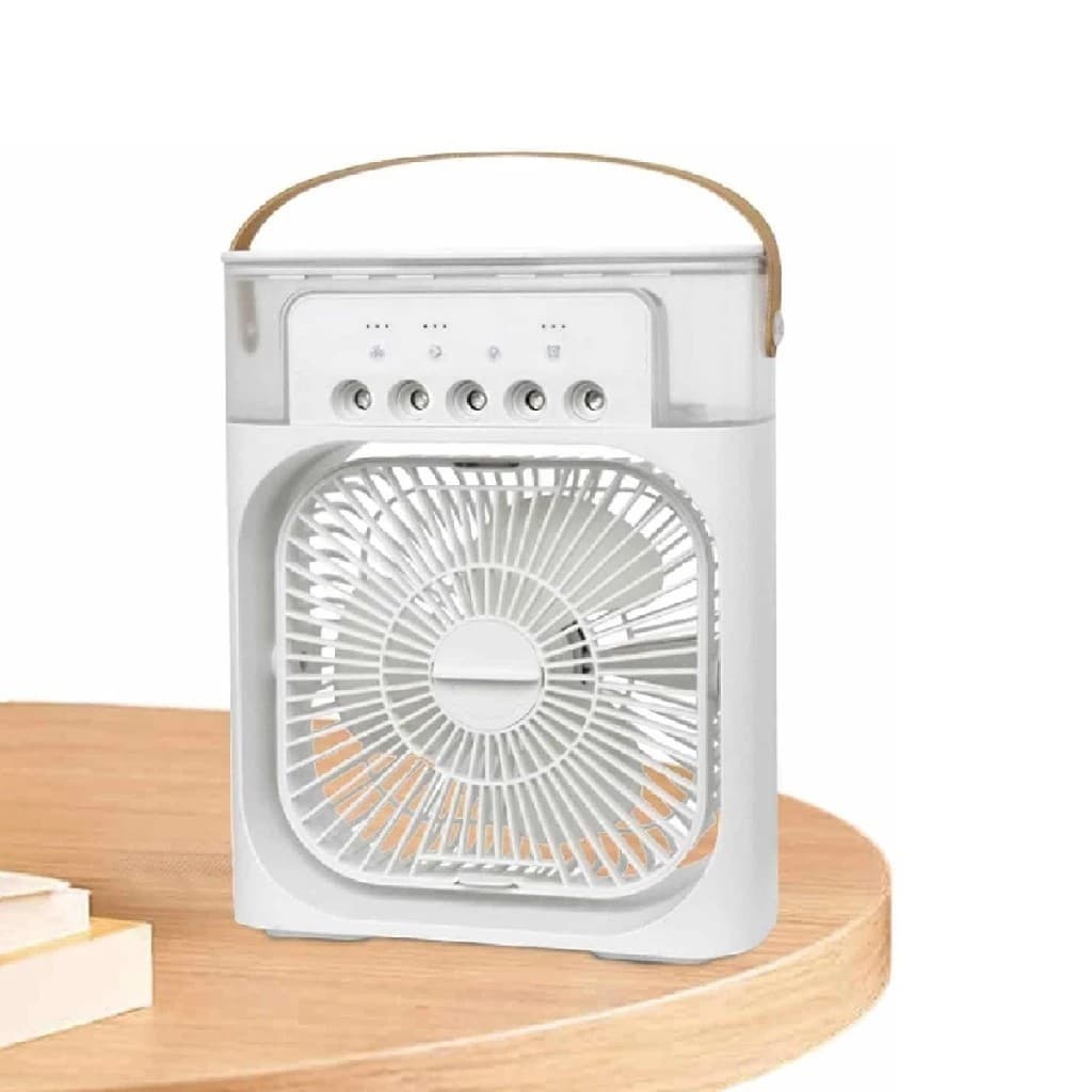 Air Cooler Fan Umidificador 3 Velocidades Tamanho Grande Ventilador de Mesa Mini Ar Dias Quentes