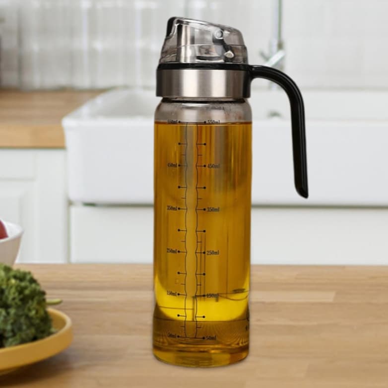 Galheteiro Dosador Premium 500ml Com Bico Dosador Para Azeite Oleo Vinagre Unidades Cozinha