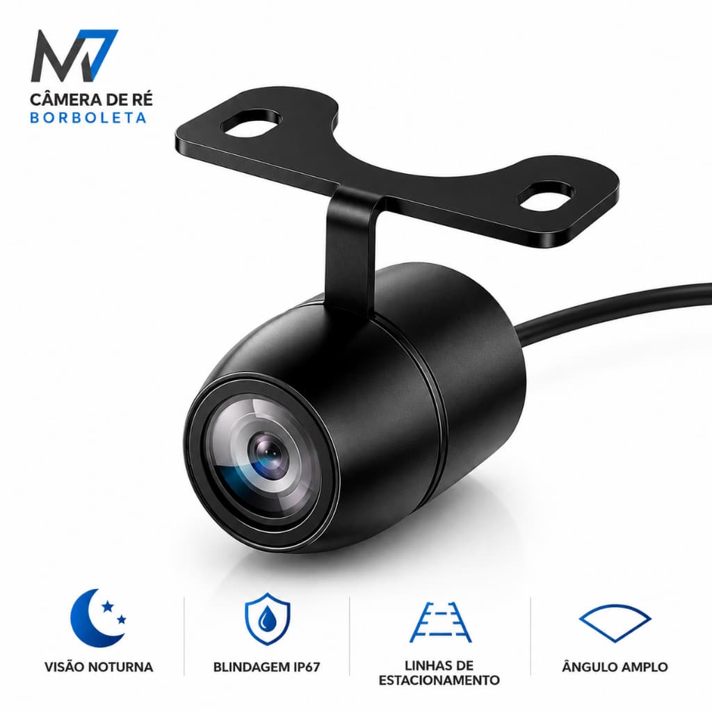 Câmera De Ré M7 Rvm110br Visão Noturna Ip67 À Prova D'água Colorida