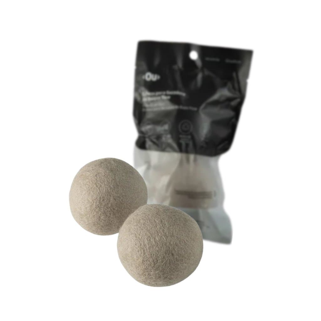 Kit 2 Esferas Bolinhas Para Secadora De Roupas Dryer Ball Lã Natural Reduz Estática Evita Fiapos