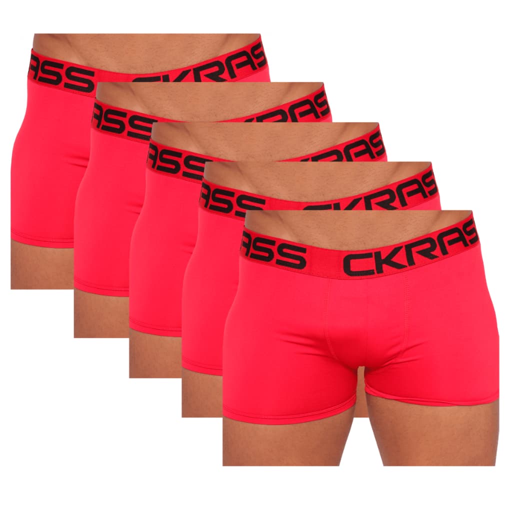 kit 5 Cuecas Box Boxer Microfibra Masculina Lisa Adulto Cor Sortida Aleatória