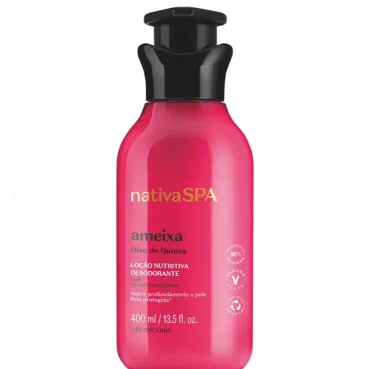O Boticário loção hidratante desodorante corporal Nativa SPA ameixa 400 ml