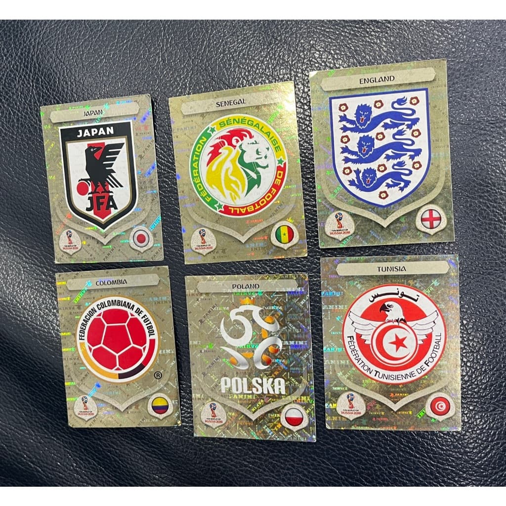 lote 7 figurinhas brilhantes seleção Copa da Russia - Promoção 50 reais
