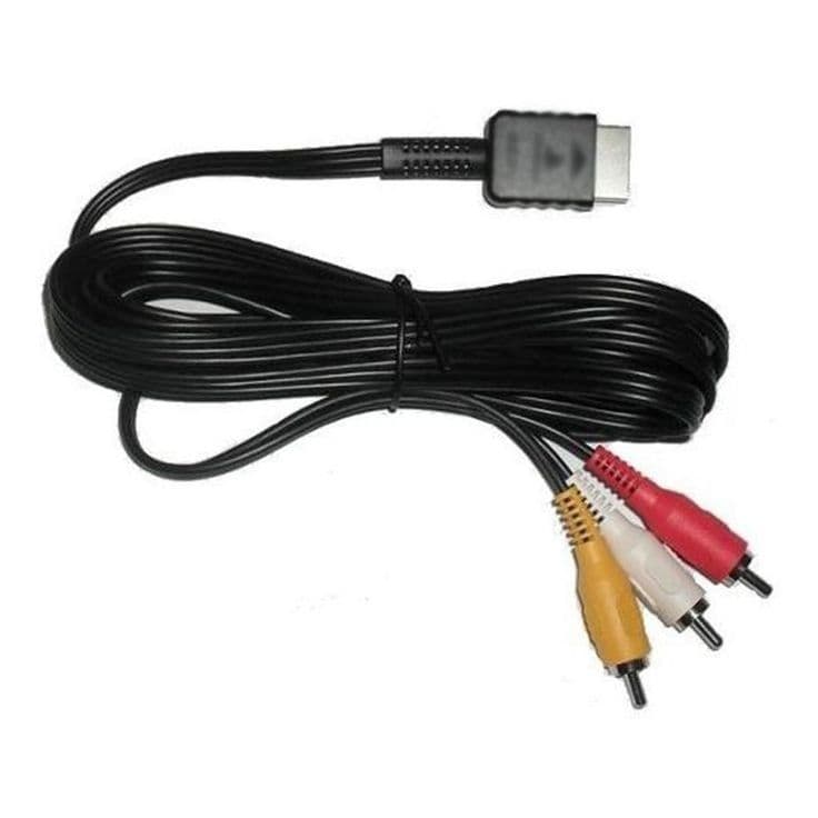 Cabo AV Para PS1, PS2, PS3 Original Seminovo