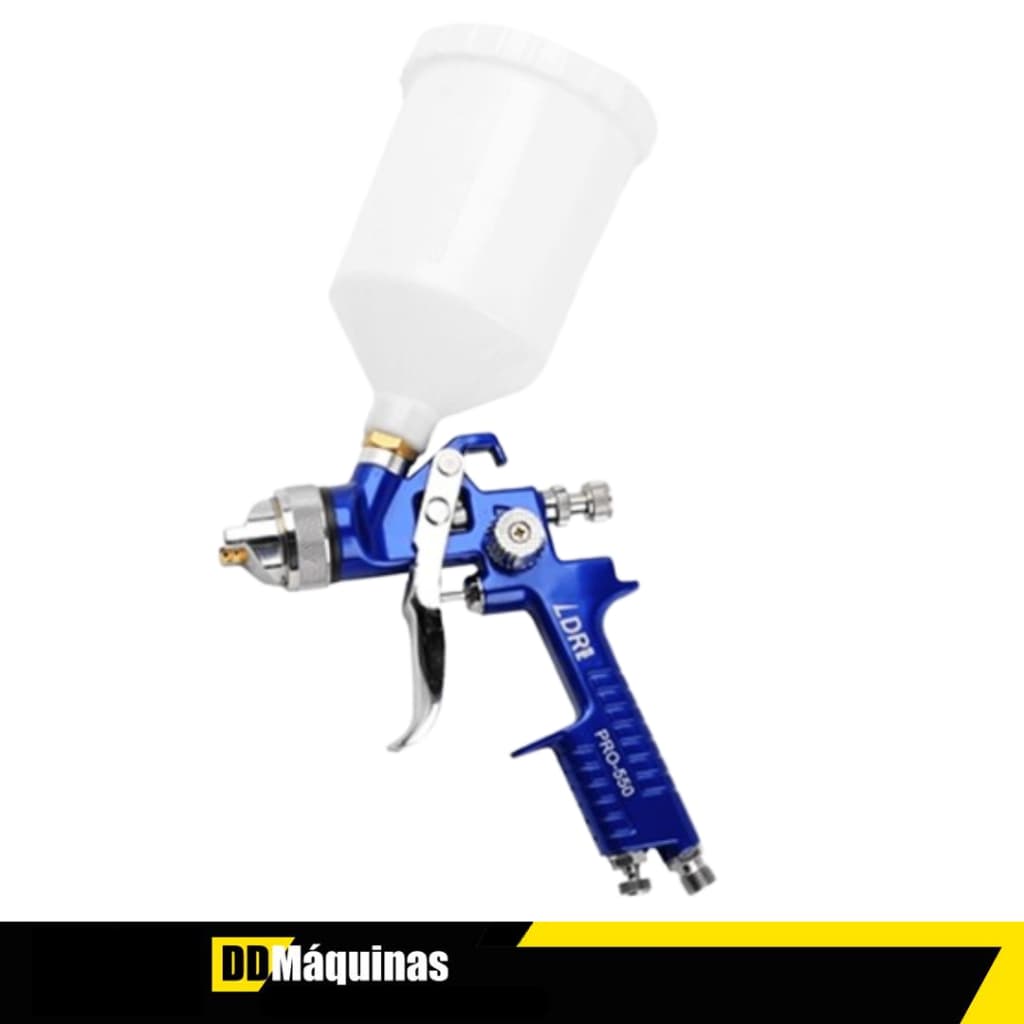 Pistola de Pintura Automotiva HVLP LDR2 Pro 550 600mL Bico 1.4mm - LDR