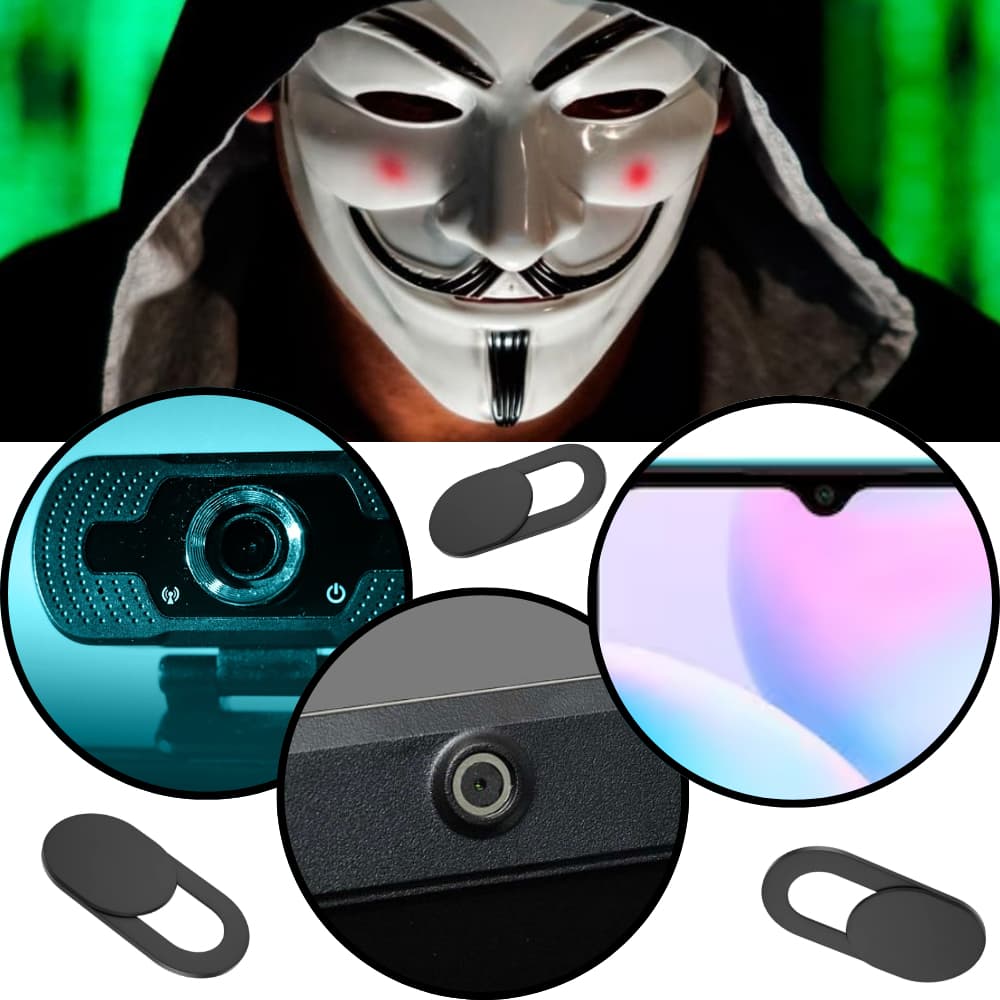 Tampa Bloqueadora de Webcam Anti-Hacker – Deslize e Prive
