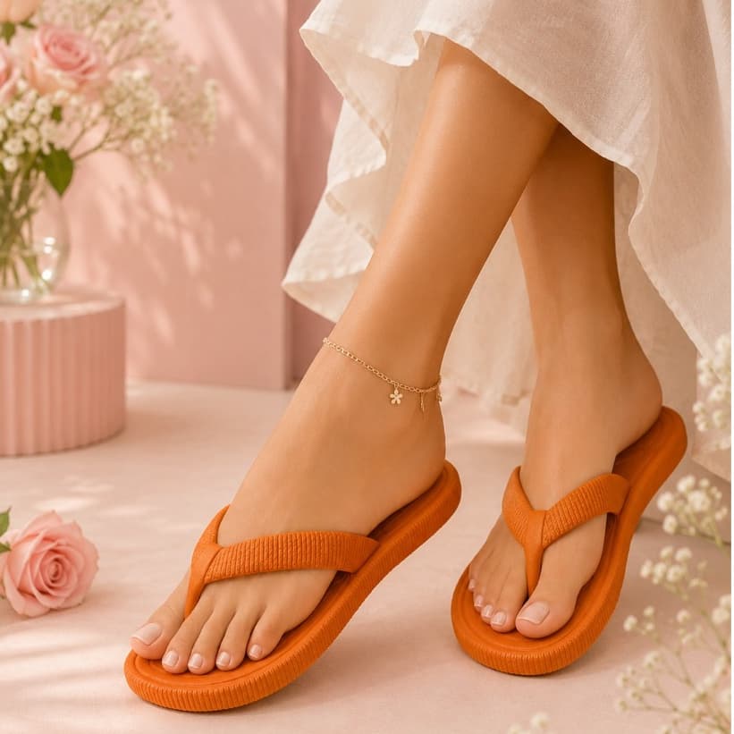 Chinelo Feminino Casual Confortável Leve Estiloso Praia Moda Verão Passeio