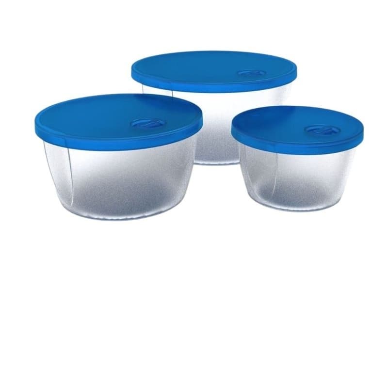 kit 3 Potes Redondos – Conjunto para mantimentos