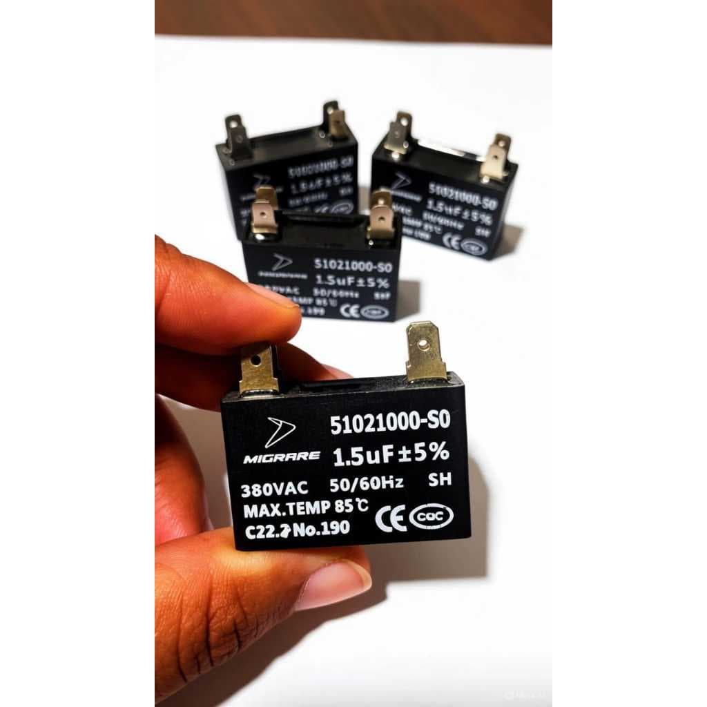 CAPACITOR DE ENCAIXE DE 1,5UF 380VAC