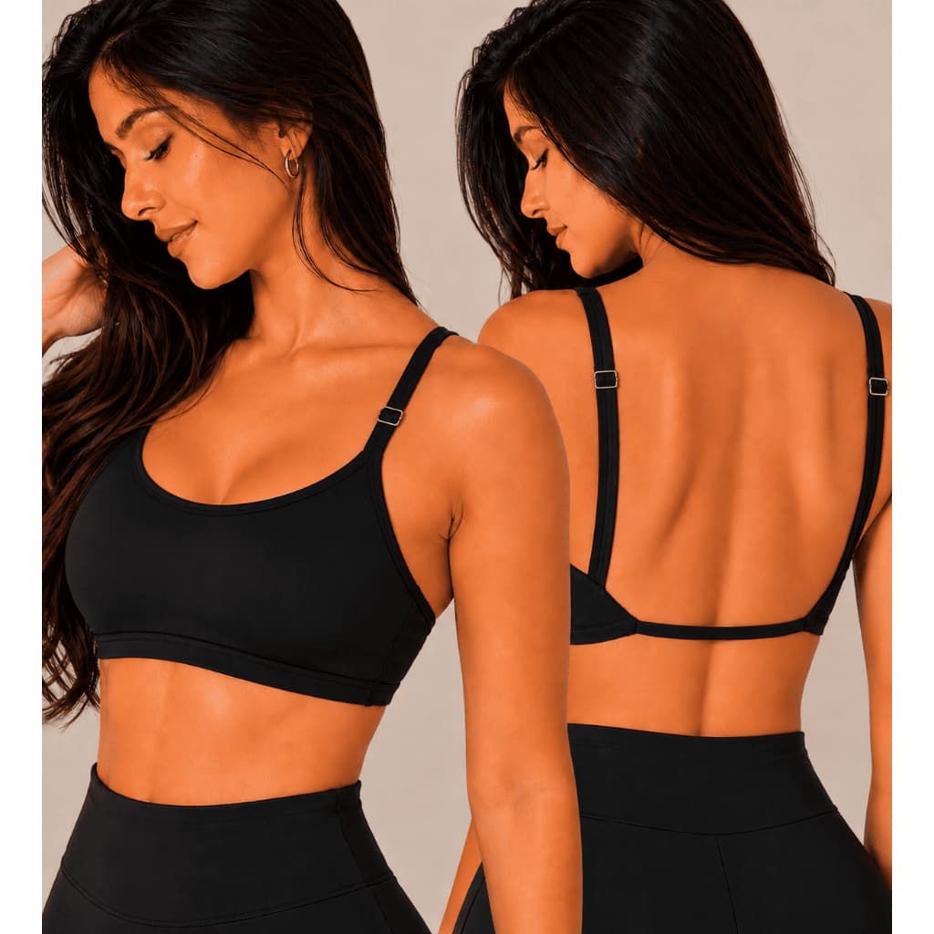 Top Fitness Costas Nua Feminino Zero Transparência Suplex Forrado Academia costas abertas esportivo blogueira