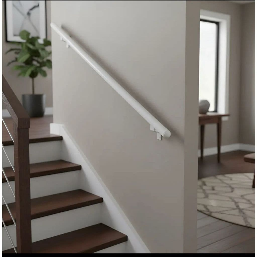Corrimão Aluminio/Barra de Apoio/Segurança/Parede 1,00 Metro