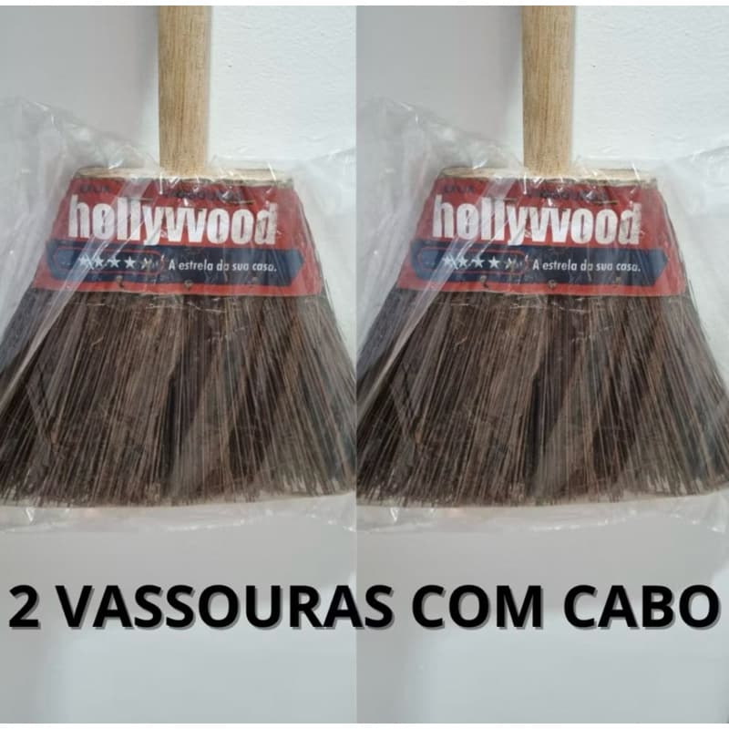 kit 2 Unidades vassouras ultra resistente.