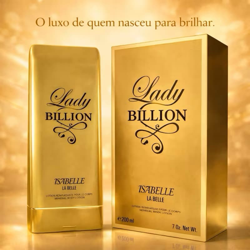 BODY LOTION - LADY BILLION - ARABE - ISABELLE LA BELLE 200ml - LOÇÃO HIDRATANTE SUPER PERFUMADA inspiração lady million