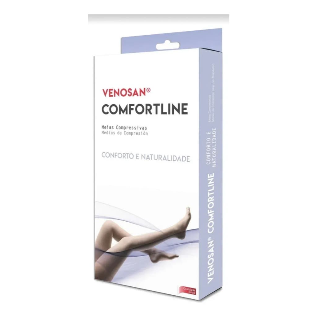 Meia De Compressão 7/8 Comfortline 20-30 Mmhg Venosan Bege