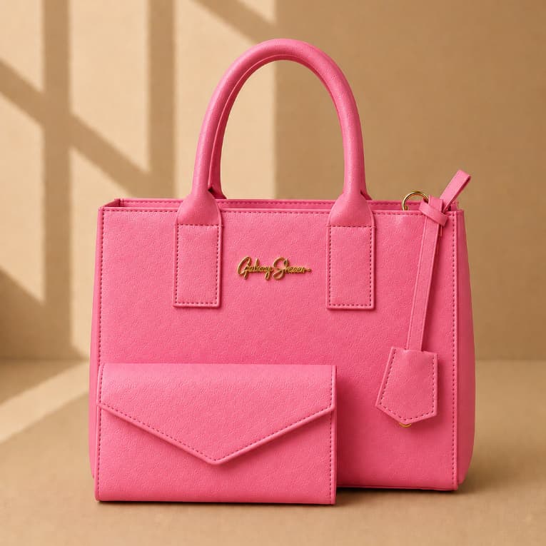 Bolsa Feminina Kit - Bolsa Transversal Média Moderna Tiracolo Anjik + Carteira Feminina Maquiagem