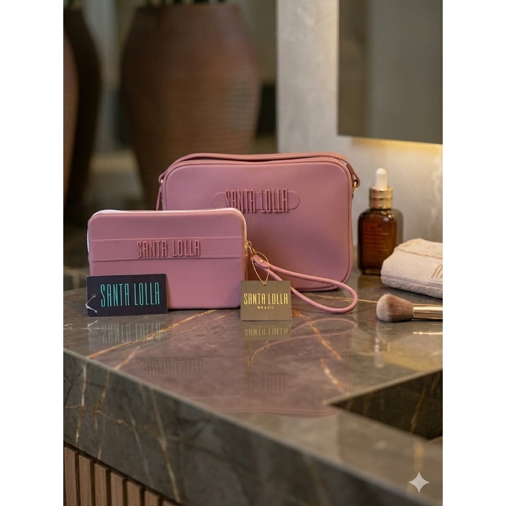Kit Bolsa Transversal + Carteira de Mão Dia A Dia