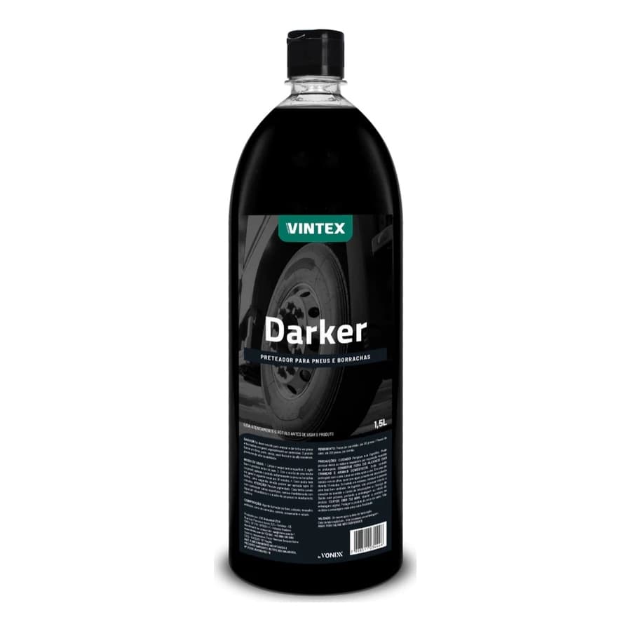 Vintex Darker 1,5L - Preteador de Pneus e Borrachas pneu pretinho resistente a agua