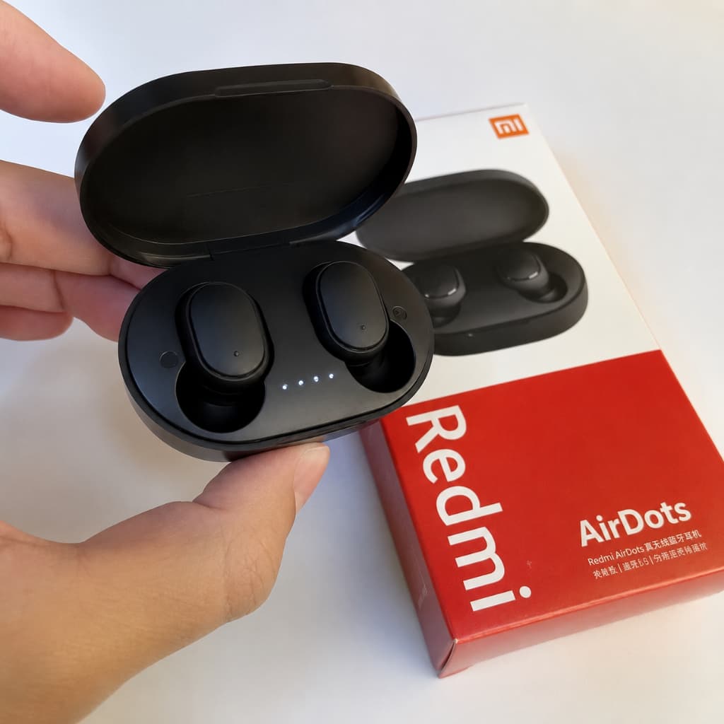 Fone ouvido Xiaomi Redmi Airdots 2 /S TWS Preto sem Fio Bluetooth 5.0 Gamer