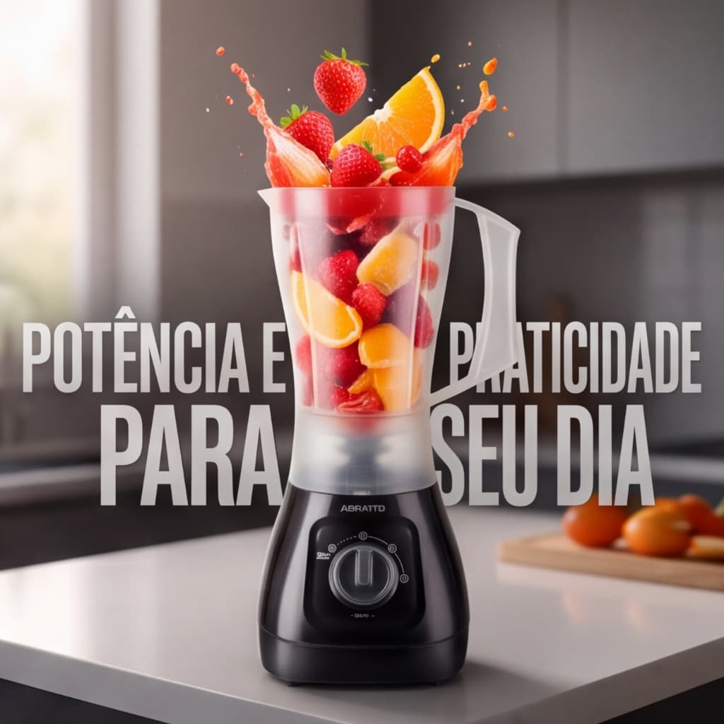 Liquidificador Turbo Power 127V-220v Forza 1,5 Litros 850W 3 Velocidades Preto ou Vermelho cozinha