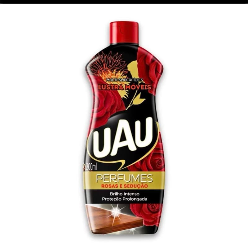 Lustra Móveis UAU 200ml Rosas e Sedução Limpeza e Brilho Imediato