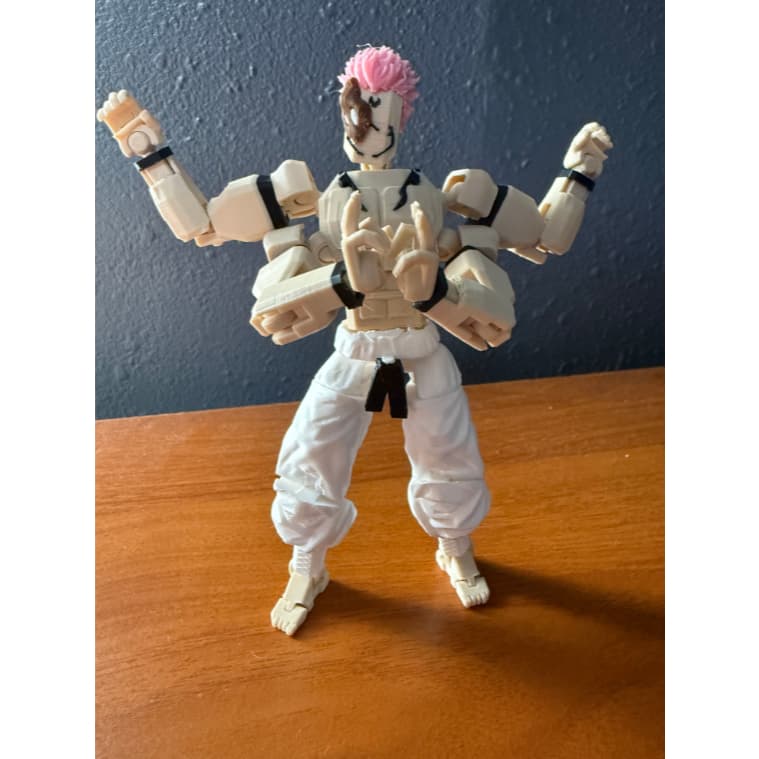 Muggora Boneco Dummy 13 Sukuna da Era Heian JJK Brinquedo Articulado !!