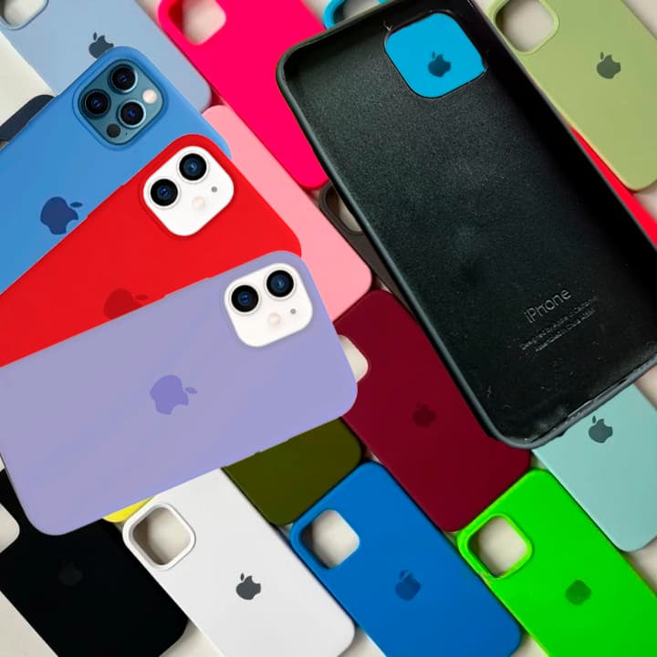 Capinha Case iPhone 12 e 12 Pro Silicone Aveludada Apple Capa Premium