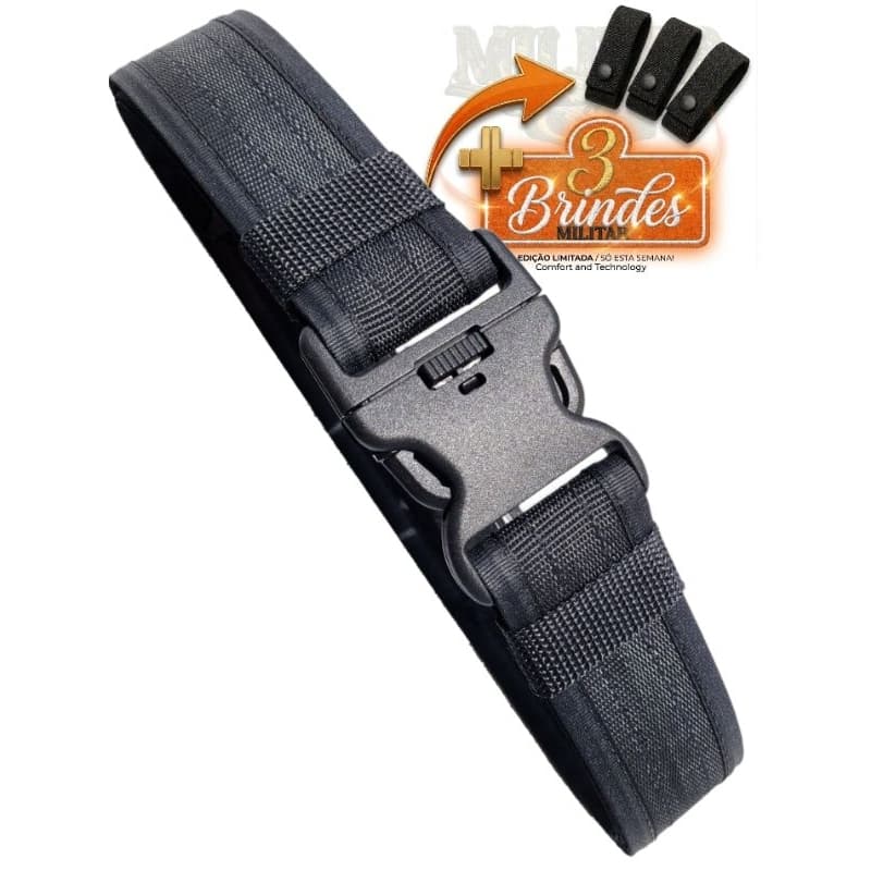 Moda Cinto Largo Masculino Nylon Engate Rápido