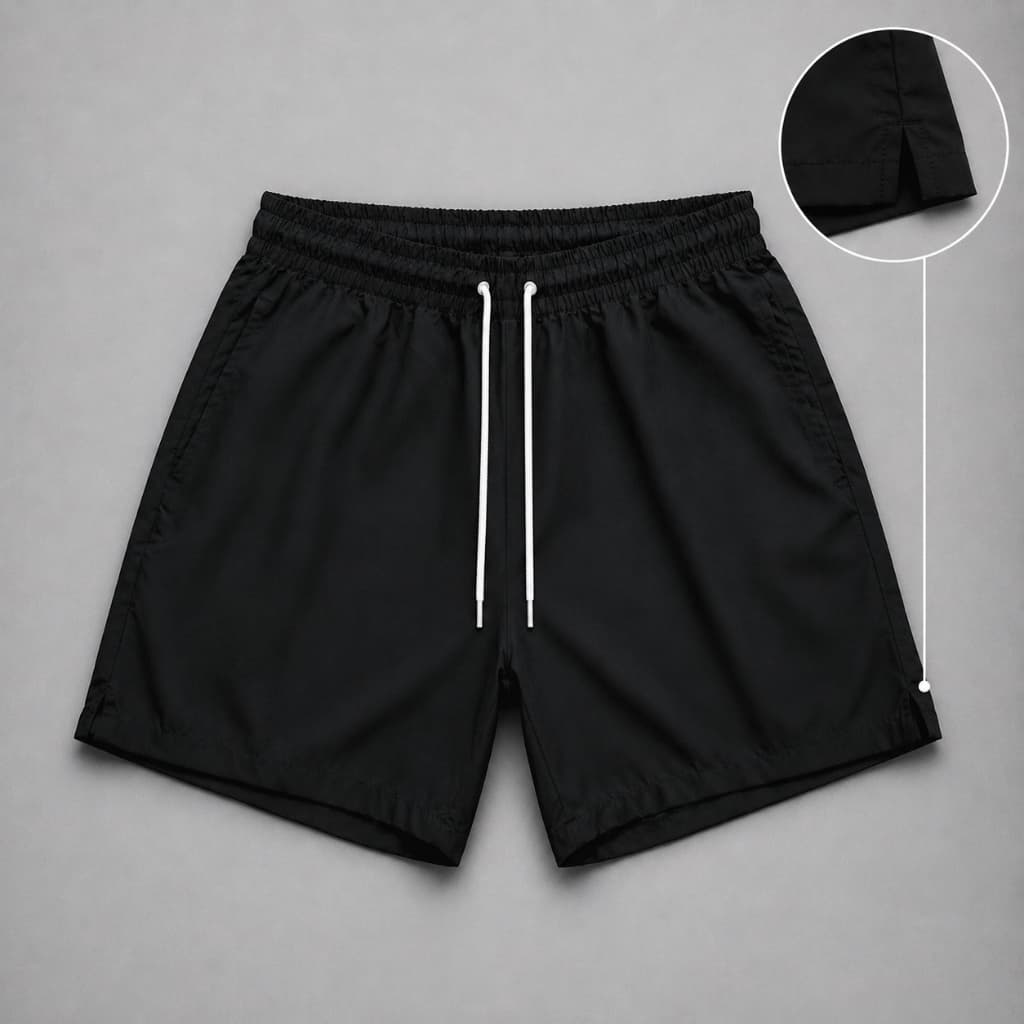 Shorts Masculino Esportivo Casual Fenda Lateral Academia Leve Confortável Secagem Rápida Elastano Dry Fit