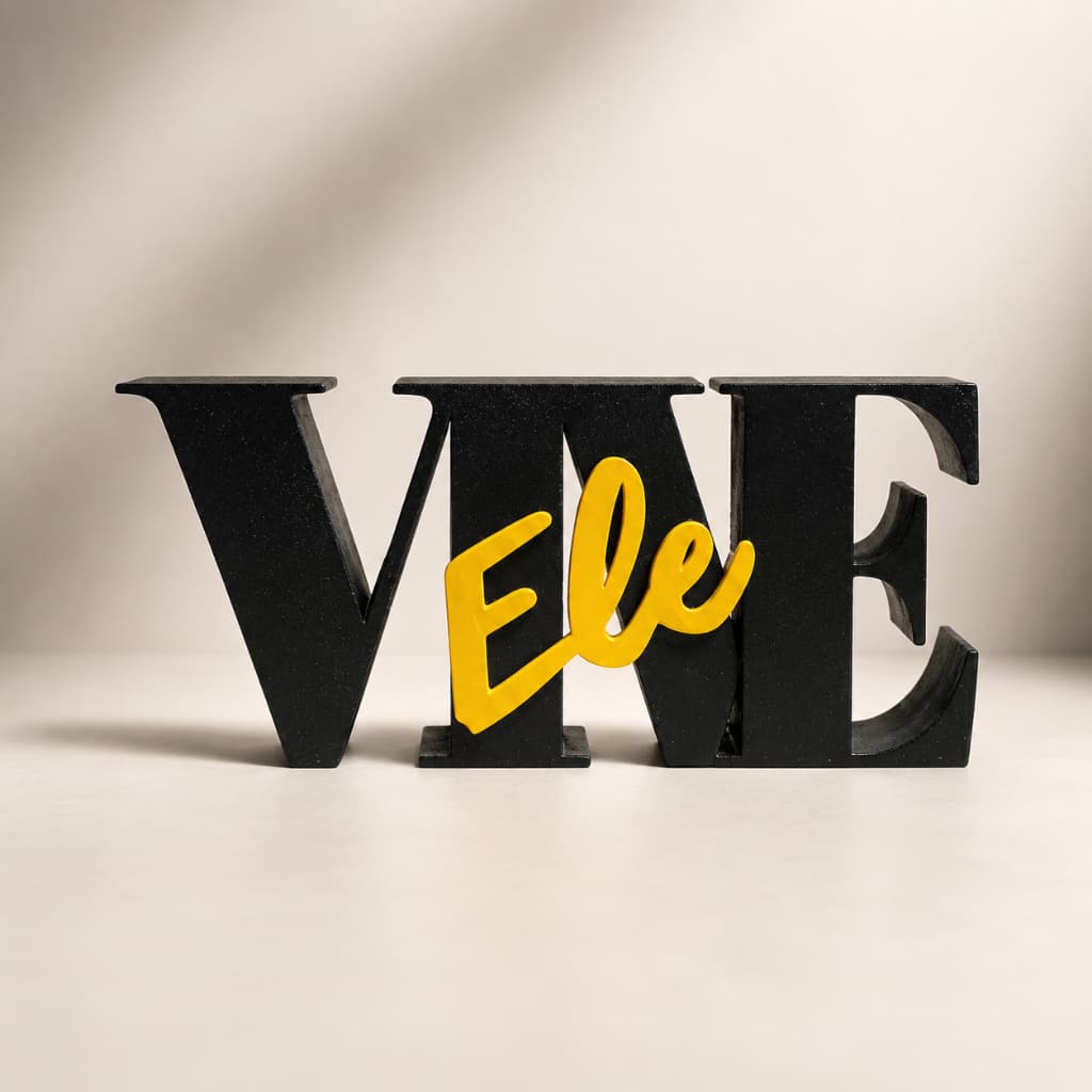 Decoração Cristã ELE VIVE | Enfeite Religioso para Parede ou Mesa
